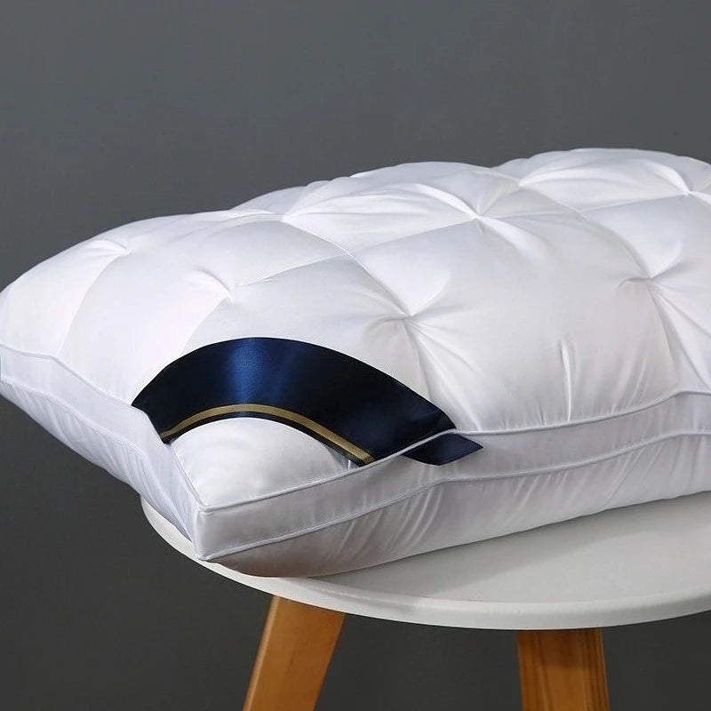 1pc Luxurious Hotel-Grade Neck Support Pillows - Deep Sleep Comfort,Moisture-Absorbing Breathable for Living Room & Bedroom