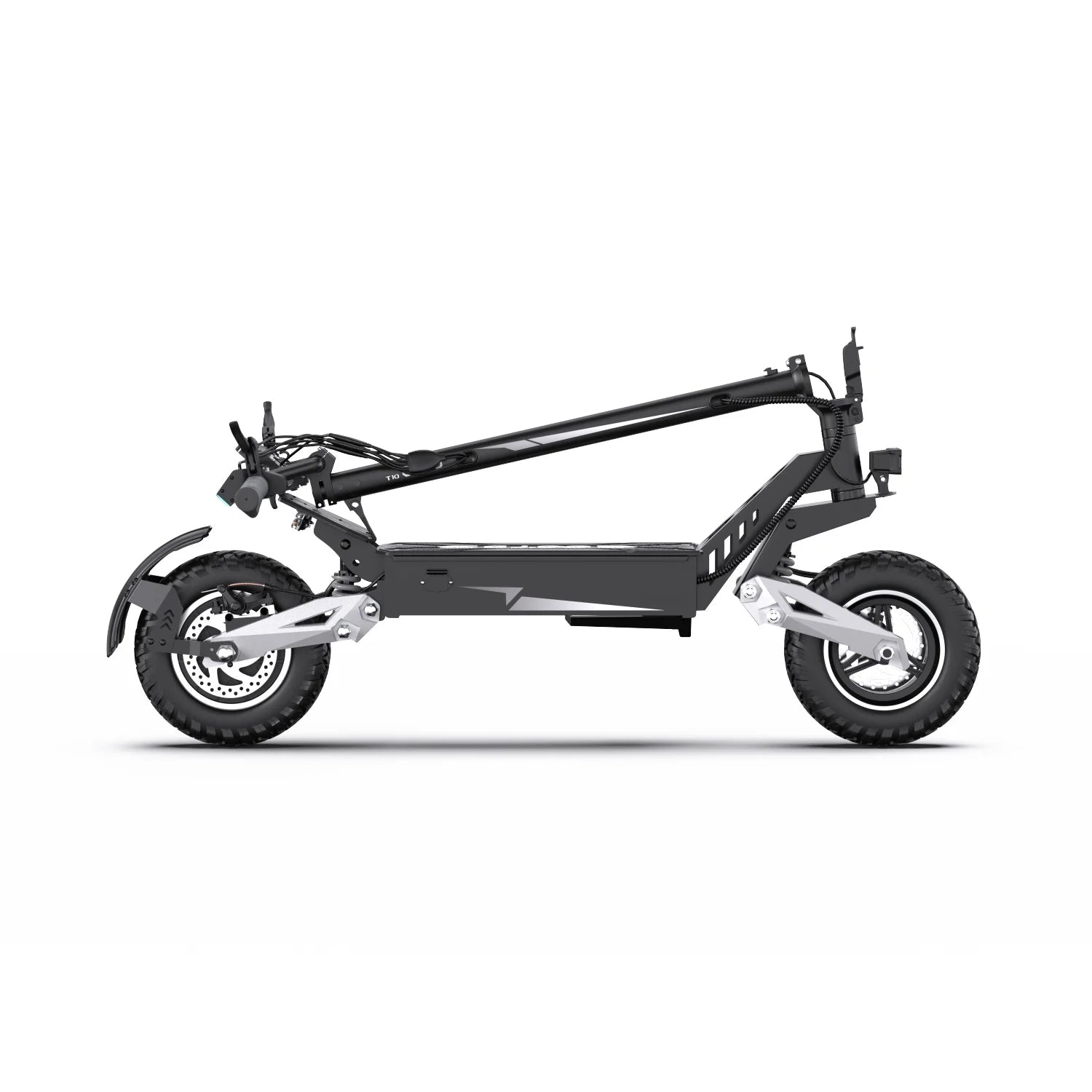 OOTD T10 E-Scooter 900W Peak power 48V13.5Ah LED Display Electric Scooter Adult 11-inch Off-Road Tire Convenient Fold EScooters