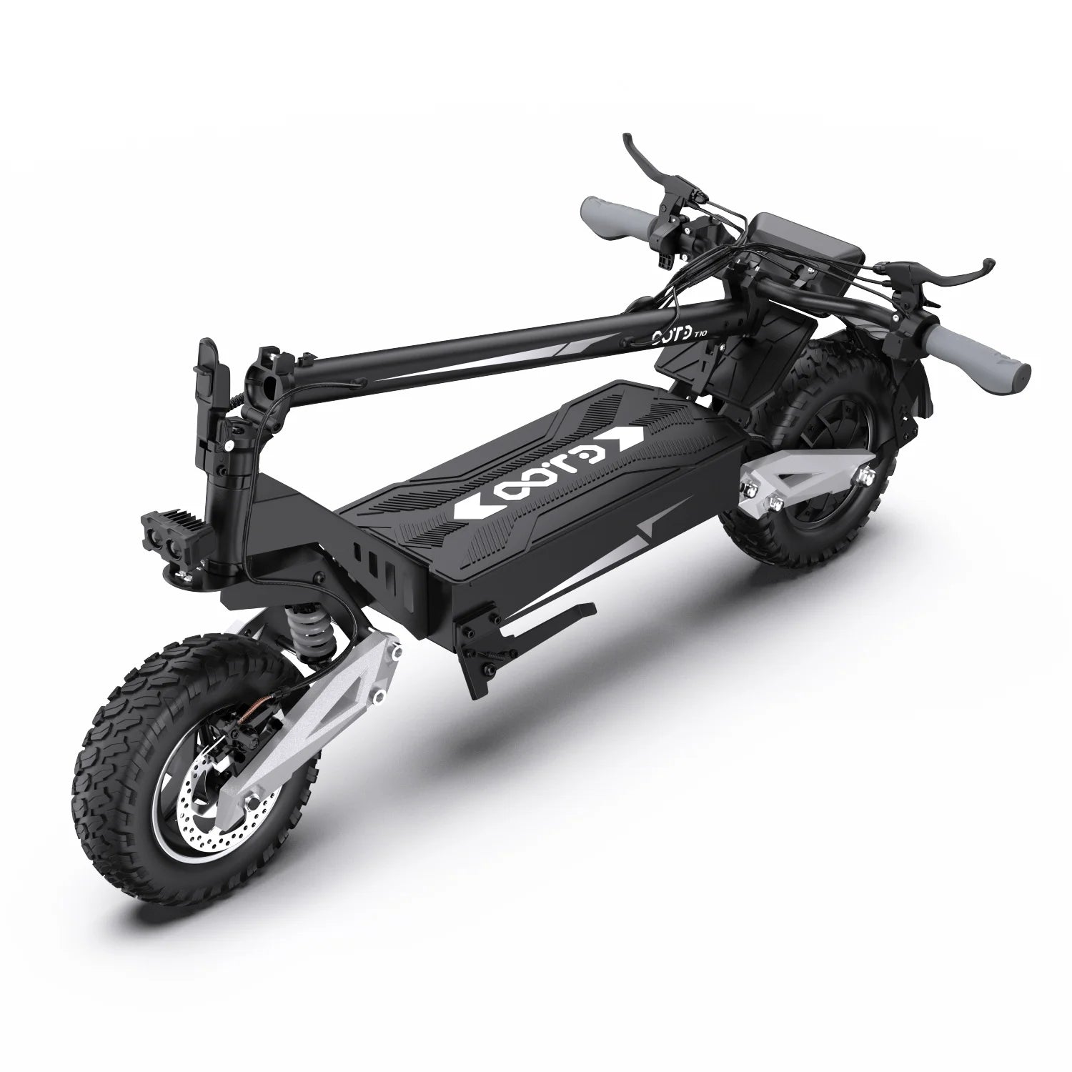 OOTD T10 E-Scooter 900W Peak power 48V13.5Ah LED Display Electric Scooter Adult 11-inch Off-Road Tire Convenient Fold EScooters
