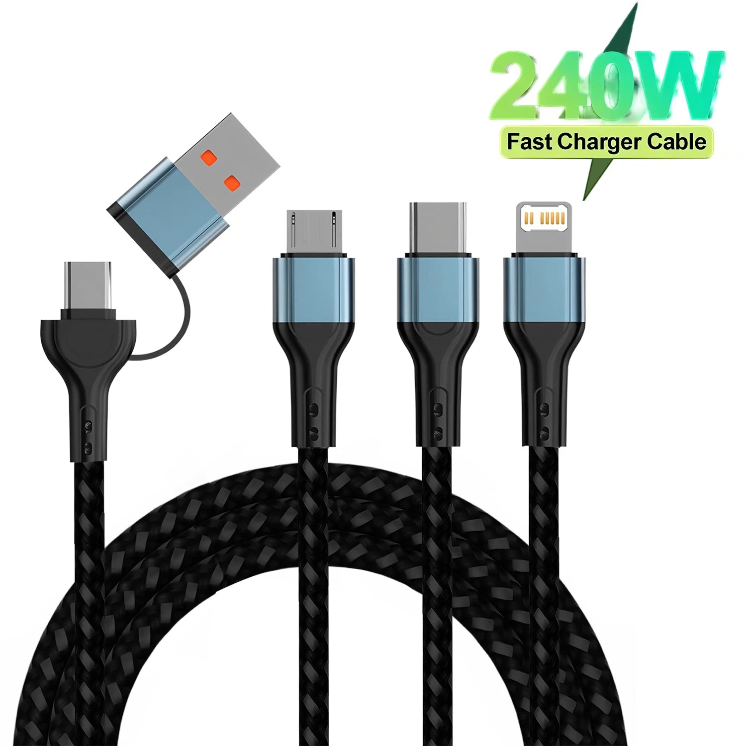 3 in 1 USB Cable Type C Cable Cord For Samsung Xiaomi Huawei USB C Cable For iPhone 16 15 14 13 Pro Phone Charger USB Data Cable