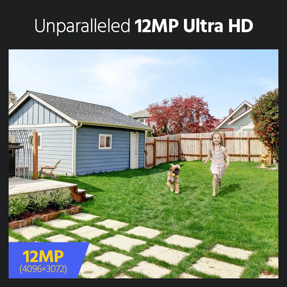 ANNKE 12MP POE Video Surveillance System 8CH NVR With 4/8 PCS 12MP security camera kit IP67 Weatherproof ip camera outdoor