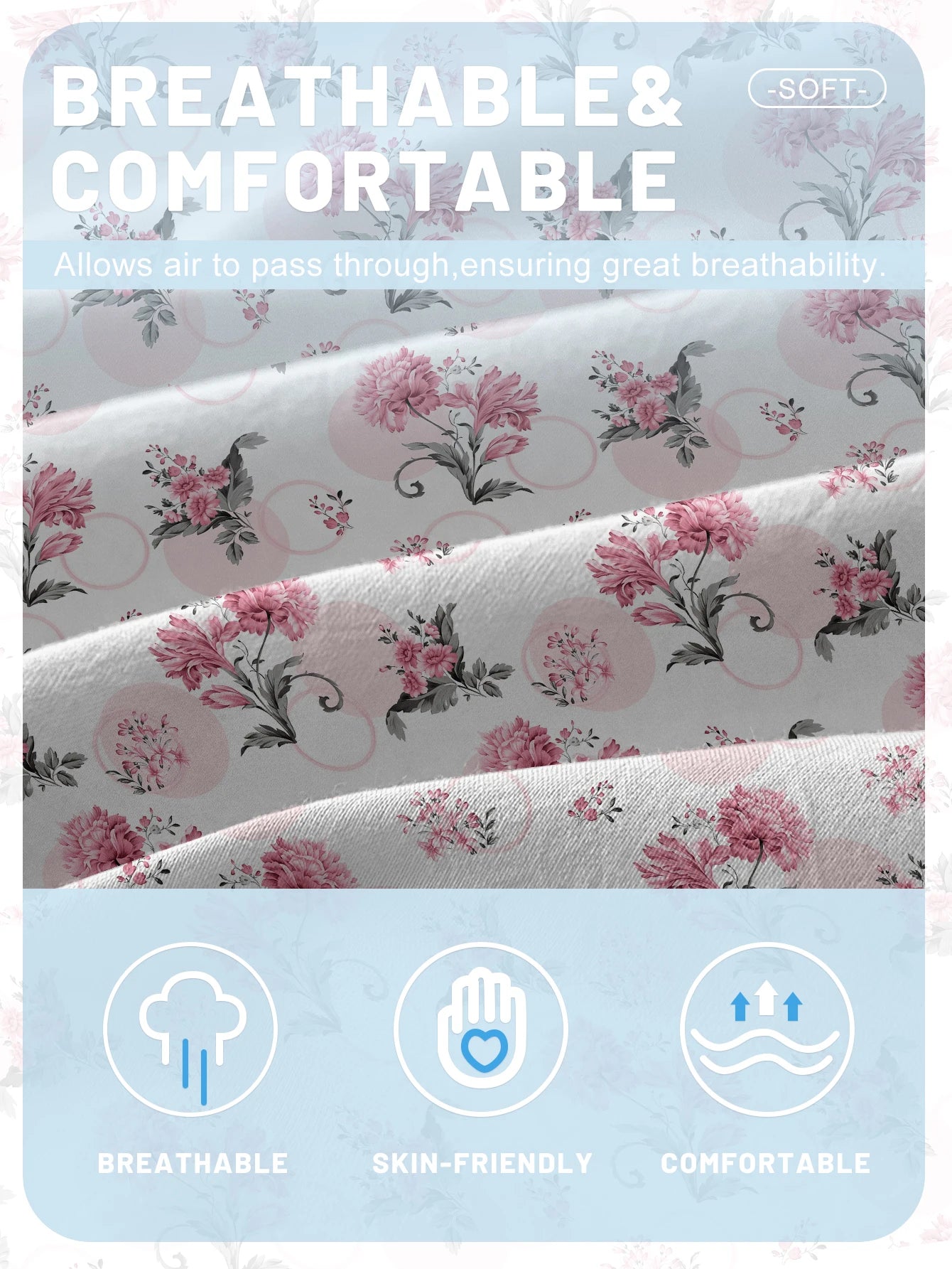1 Simple modern Plant Flower printed matte Fitted Sheet, bedroom printed bed cover, bedding (excluding pillowcases)
