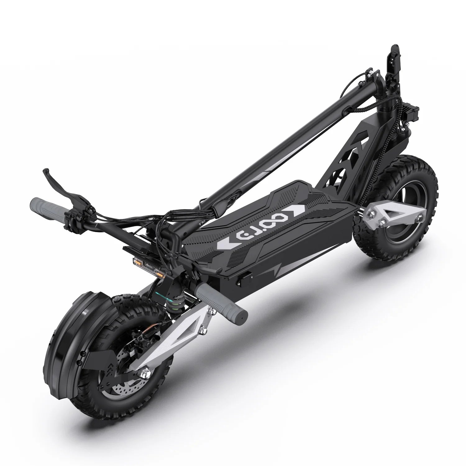 OOTD T10 E-Scooter 900W Peak power 48V13.5Ah LED Display Electric Scooter Adult 11-inch Off-Road Tire Convenient Fold EScooters
