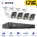 ANNKE 12MP POE Video Surveillance System 8CH NVR With 4/8 PCS 12MP security camera kit IP67 Weatherproof ip camera outdoor