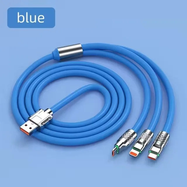 1.2m 2m 3 in 1 Fast Charge Cable For  iPhone 11 XS XR iPad Air Onepuls Samsung S20 S10 Xiaomi Huawei Type C Line Micro USB Wire