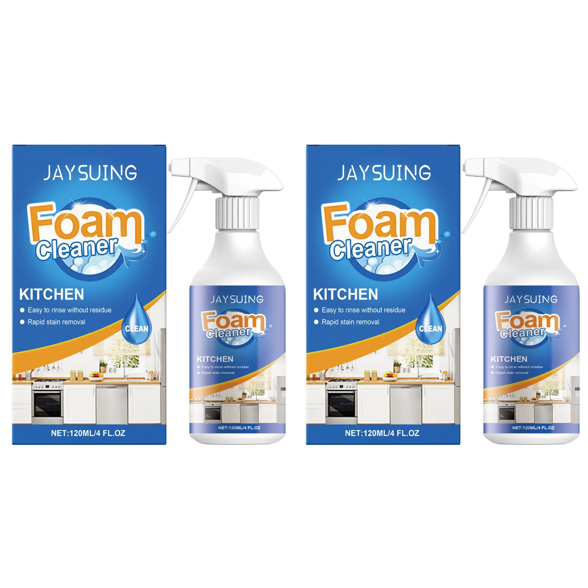 120MLKitchen Cleaner Spray Quickly Dissolves Grease Stains Cleans Dirt Polishes And Restores Cookware Luster Kitchen Foam Cleane